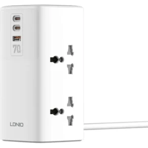چندراهی و محافظ برق ۷۰ وات ۷ پورت الدینیو مدل LDNIO SC4383